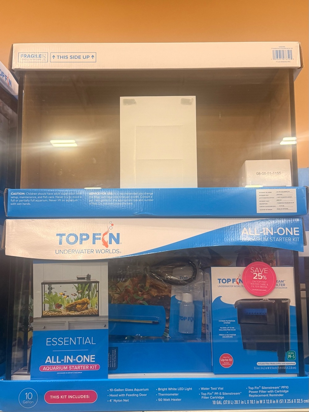 Top Fin All-in-One Aquarium Starter Kit - 10 Gallon